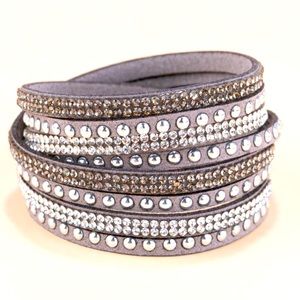 Light Gray Wrap Bracelet